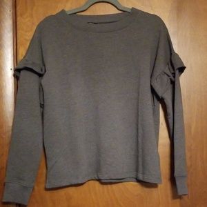 Buffalo Ruffle Sleeve Sweater